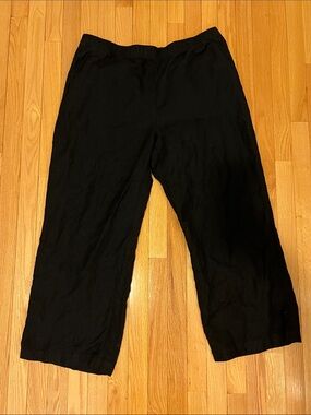 LOFT Black Wide-Leg + Khaki w/ Bow Women's Pants (see all photos!)